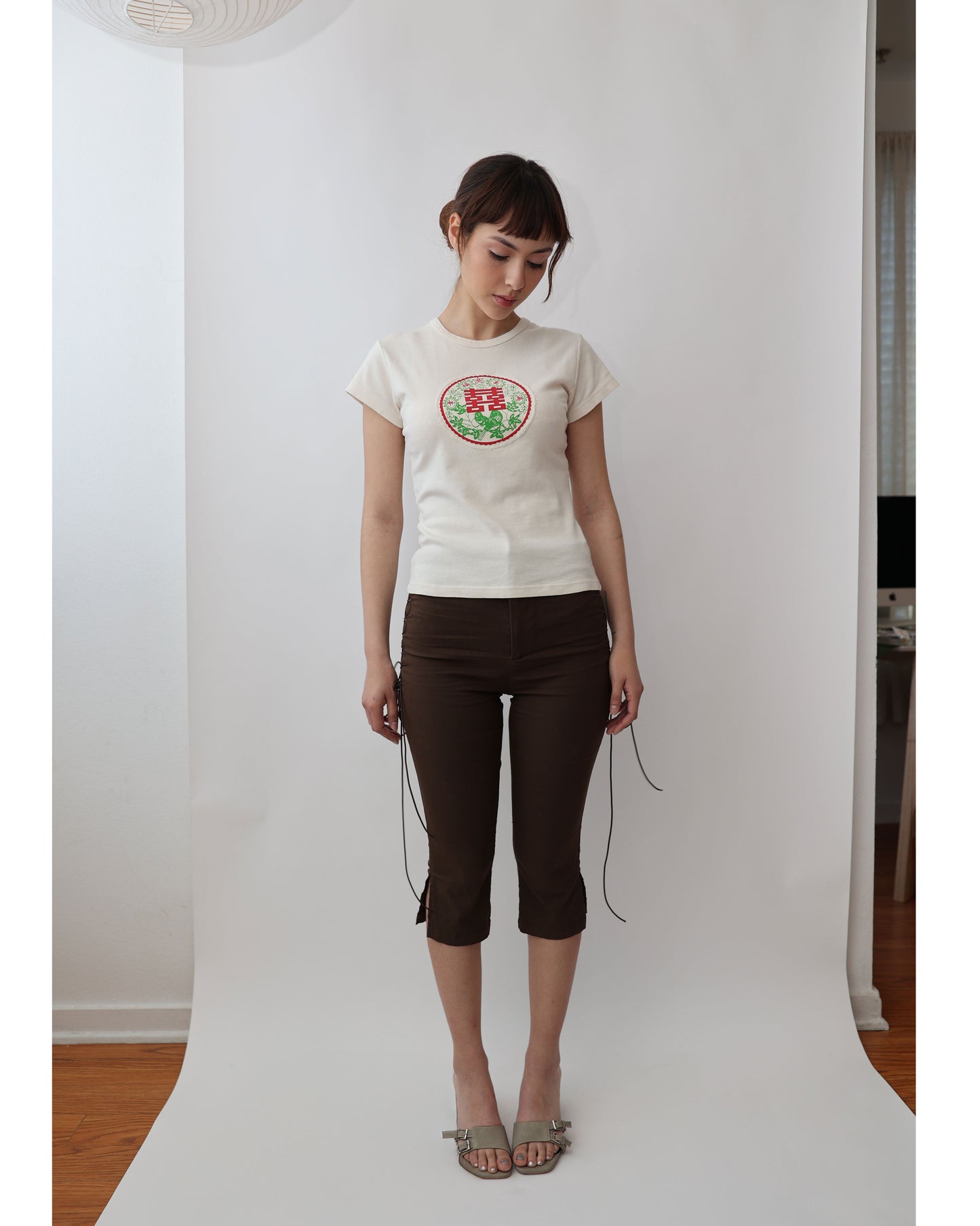 "Happy ever after" Double joy baby tee | Cream