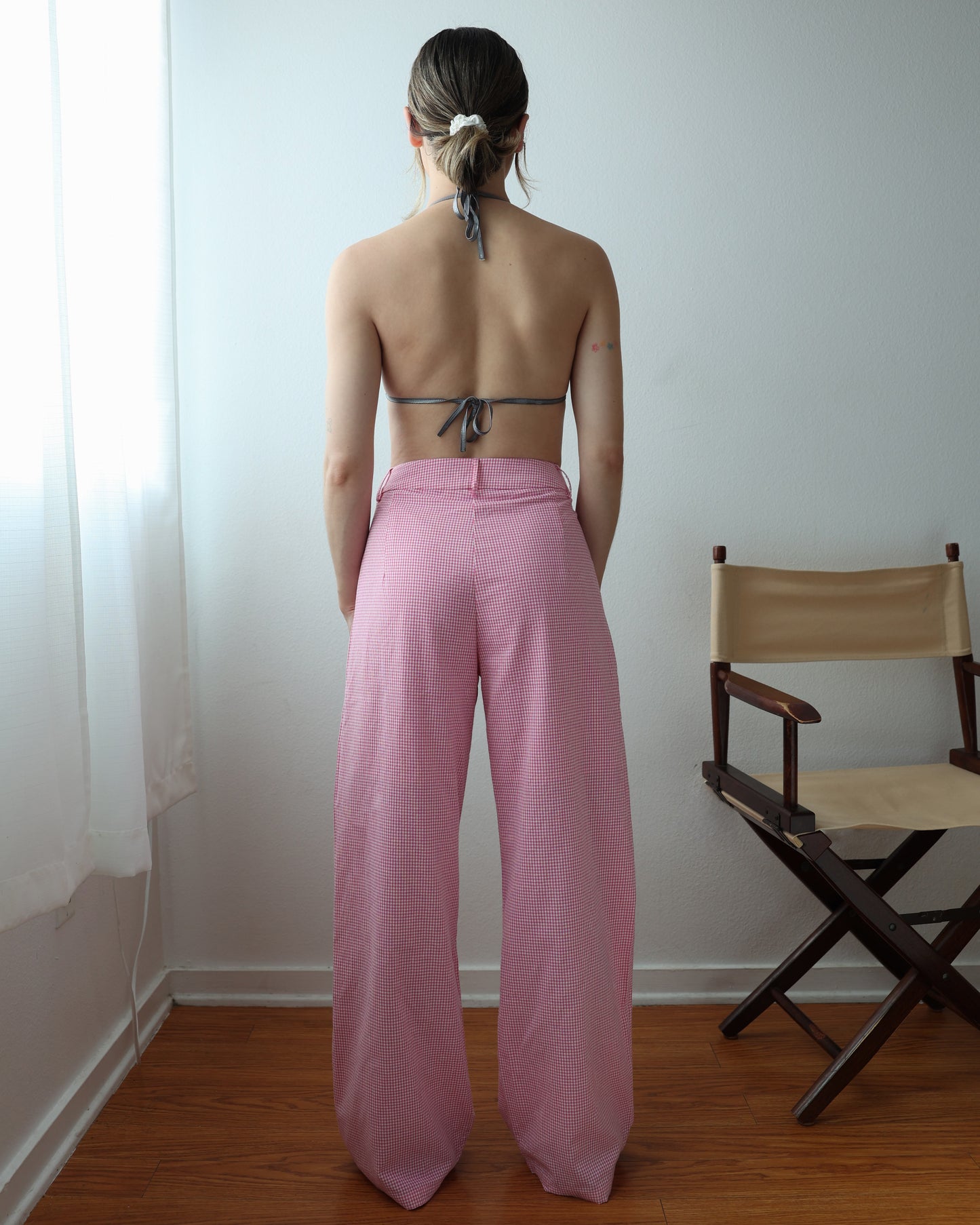 GINGHAM PANTS / PINK