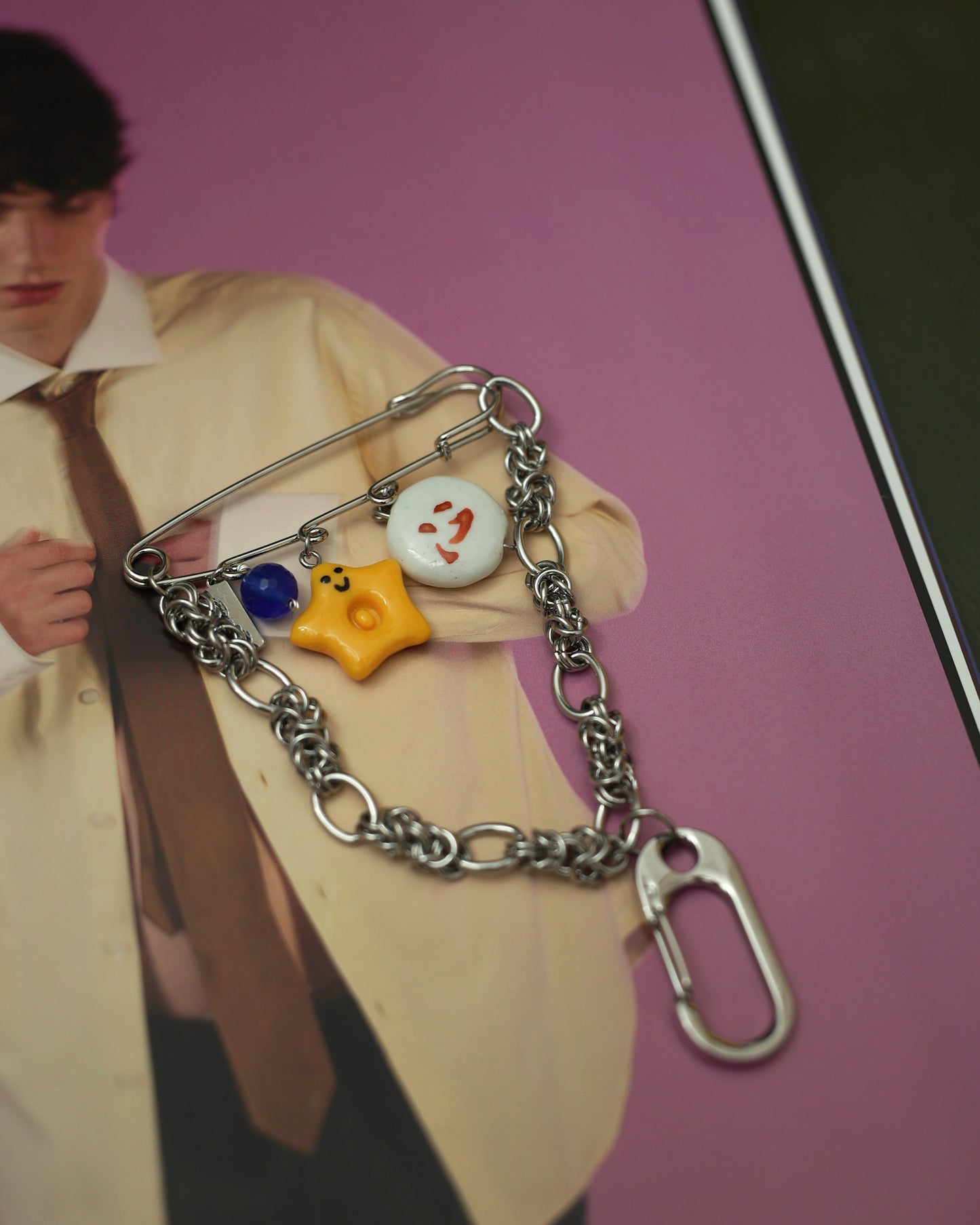 Keychain | Initial Star Pin