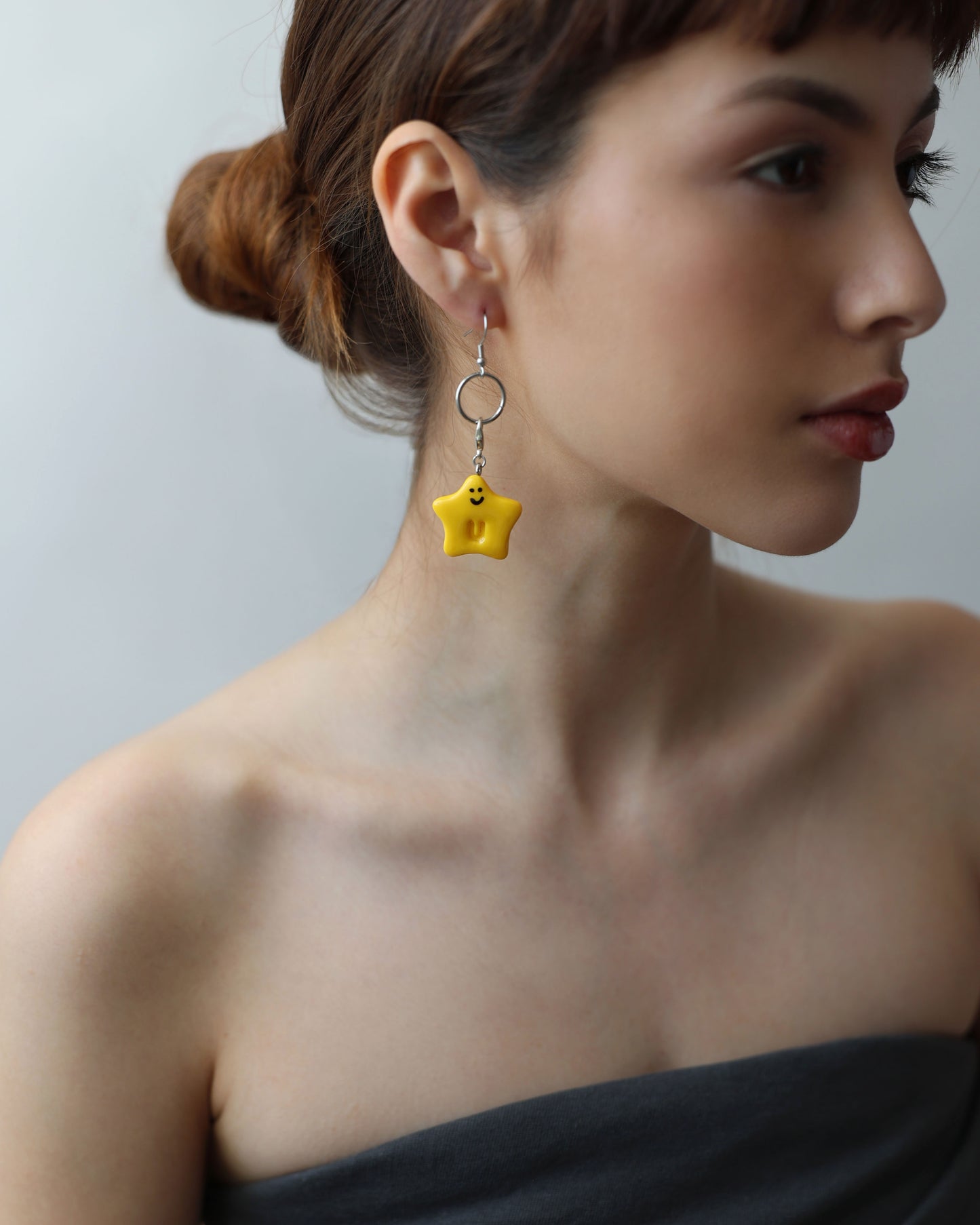 Initial Star Earring