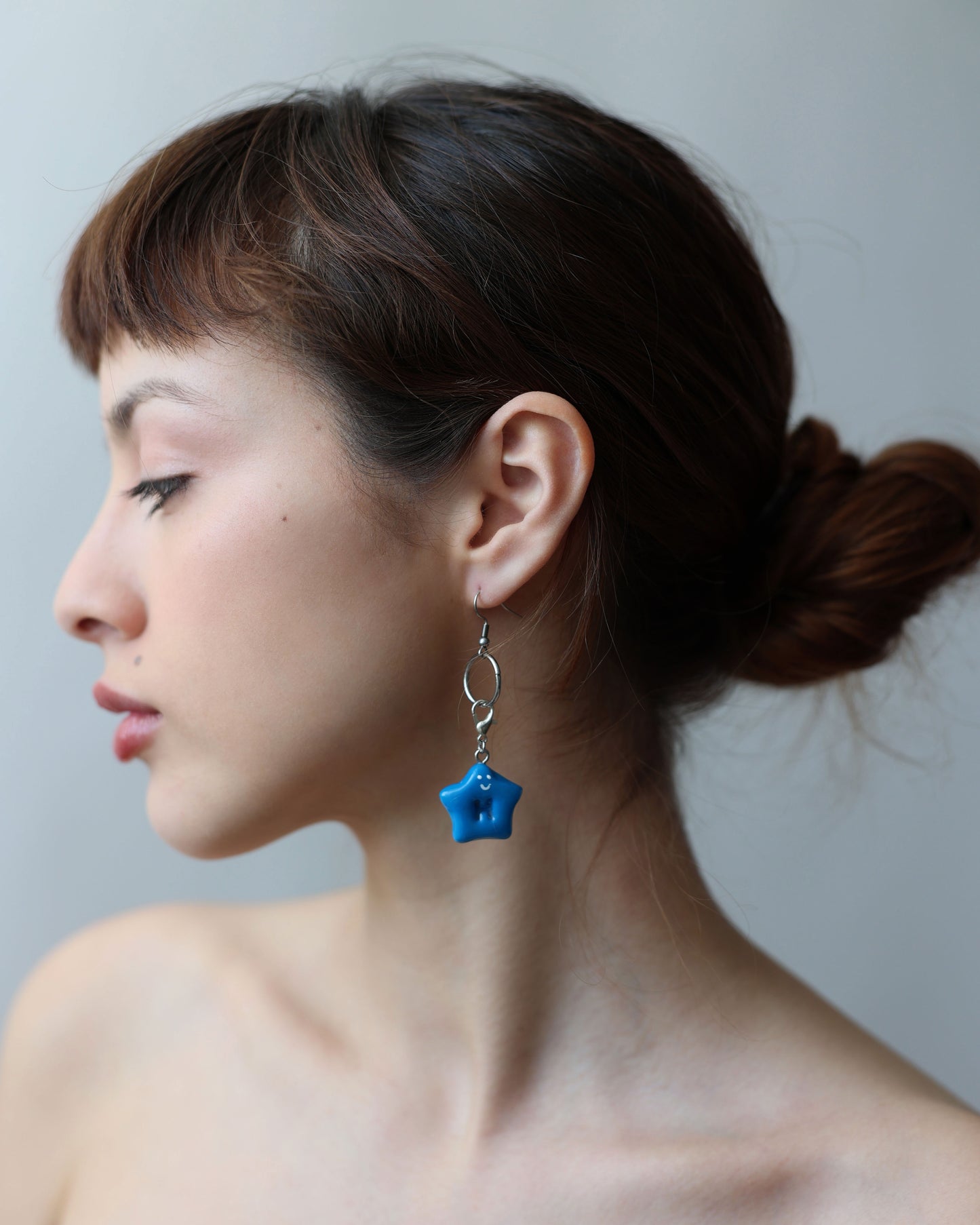 Initial Star Earring