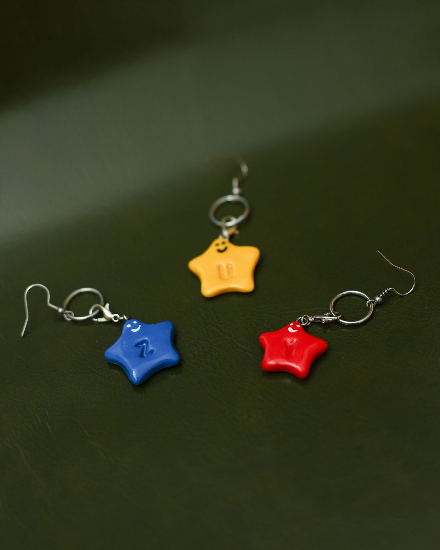 Initial Star Earring