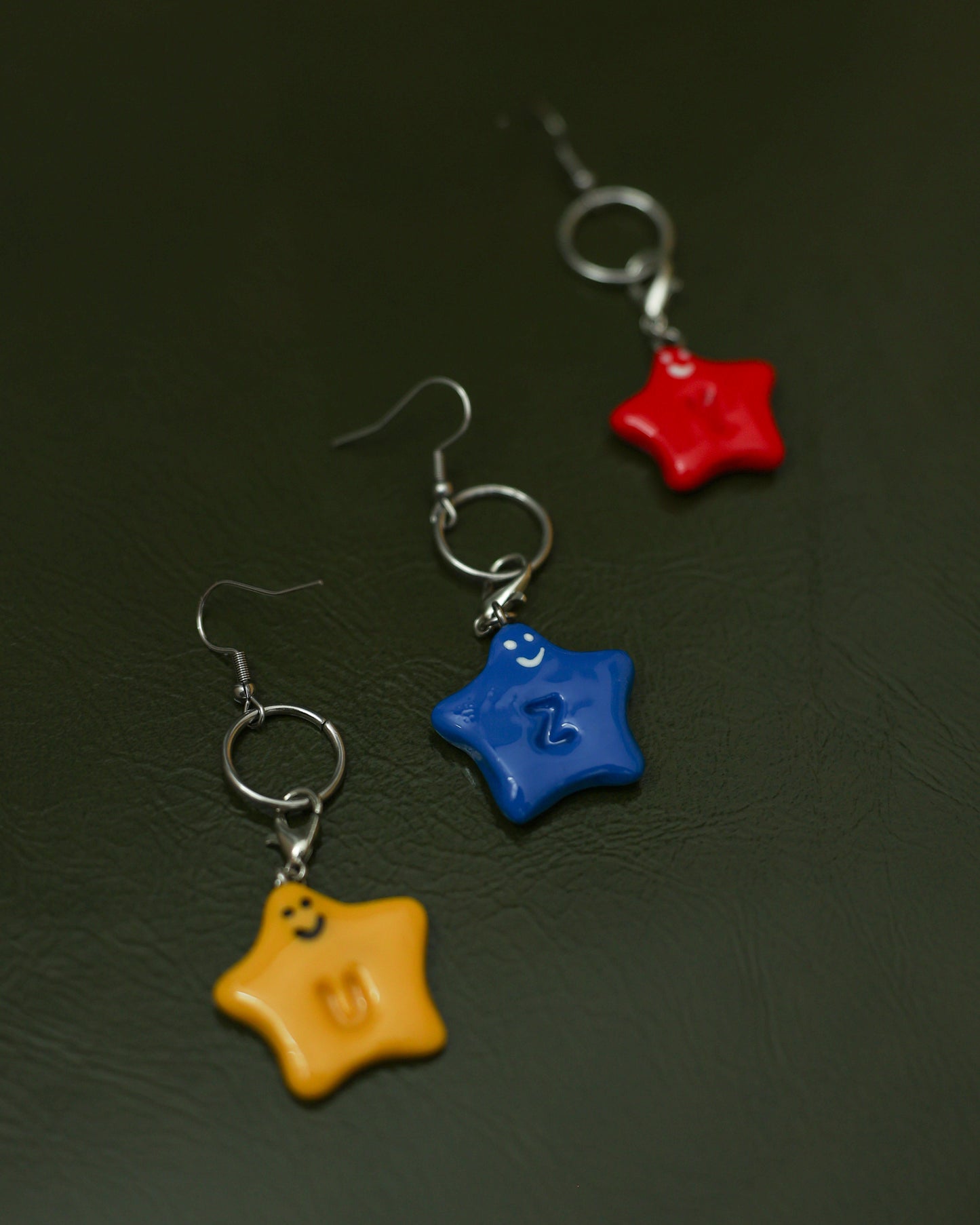 Initial Star Earring