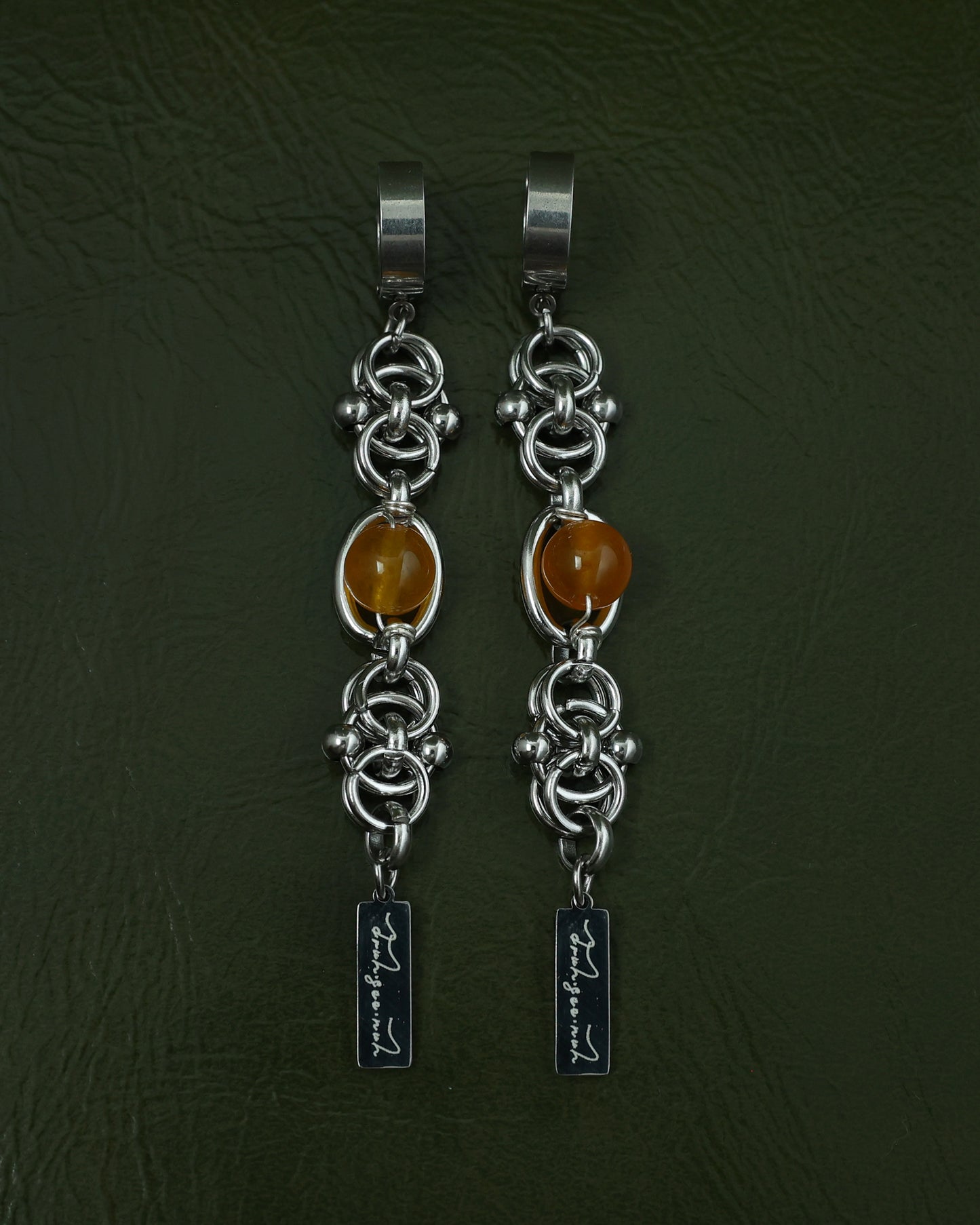 Lotus Knot x Yellow Jade Earring