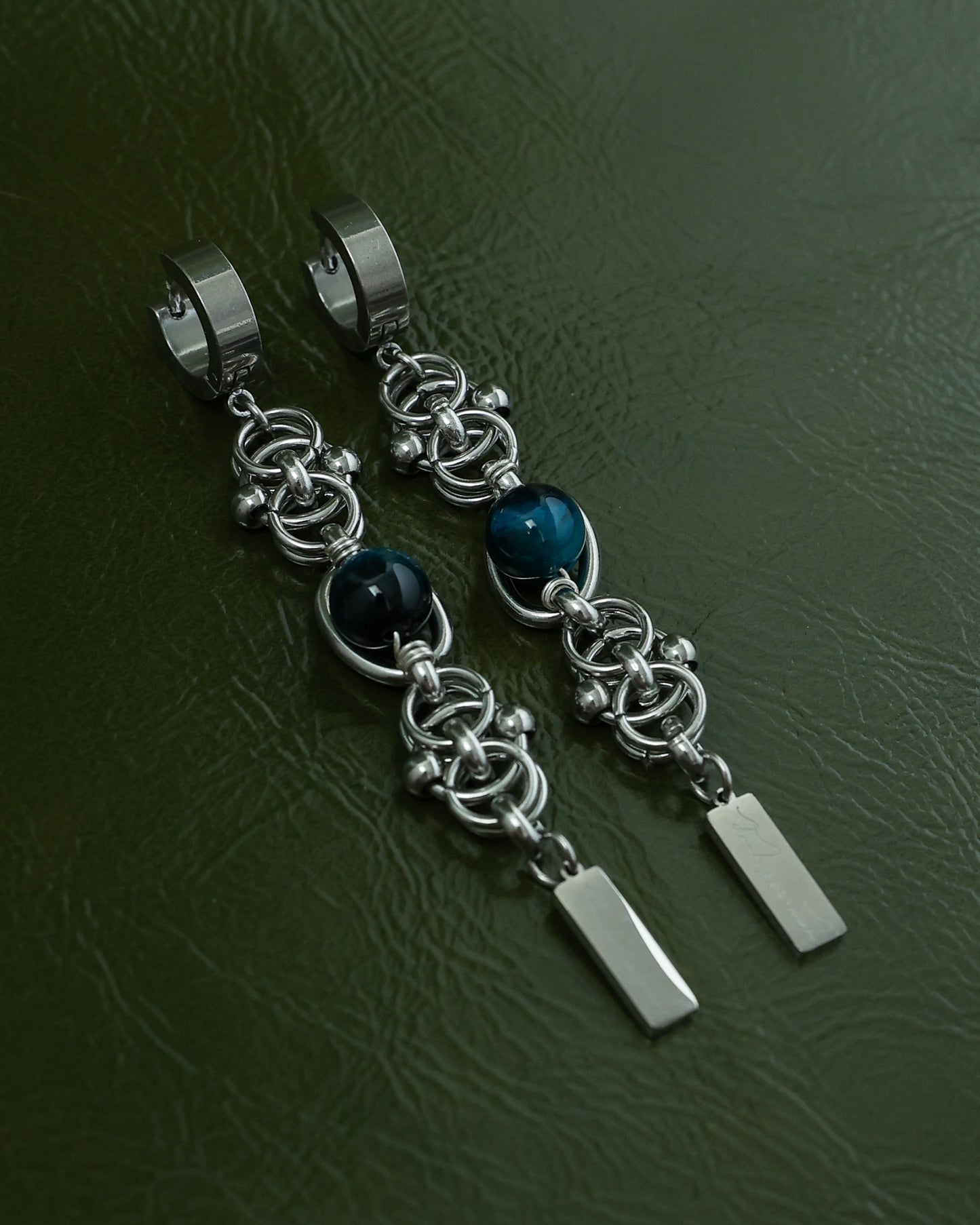 Lotus Knot x Blue Tiger Eye Earring