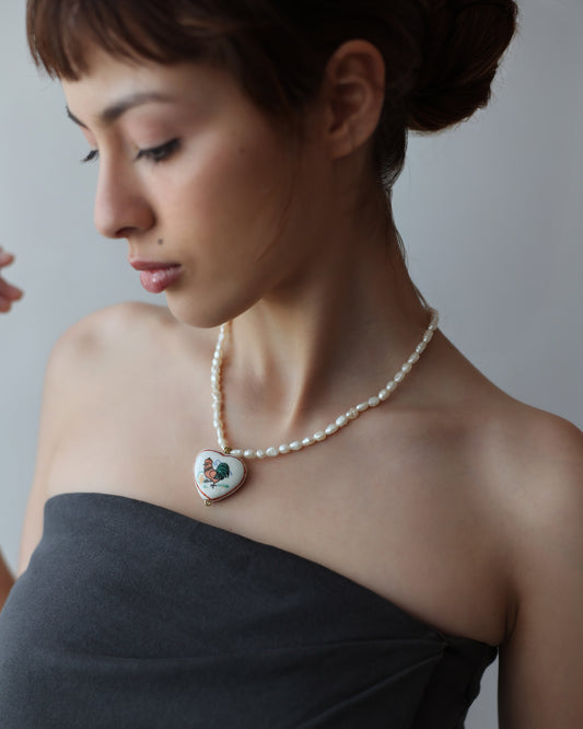 Rooster Zodiac Necklace