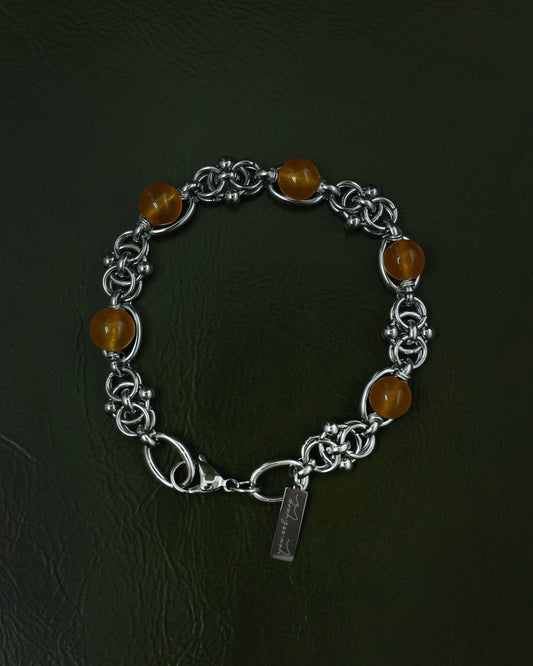 Lotus Knot x Yellow Jade Bracelet