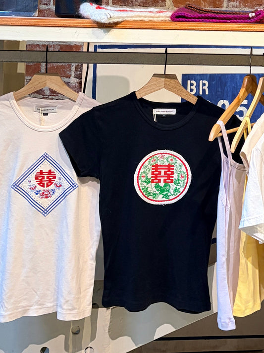 "Happy ever after" Double joy baby tee | Onyx