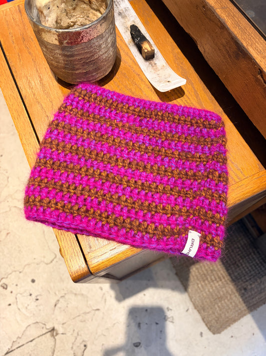 Everyday Stripe Kitty Hat- Purple