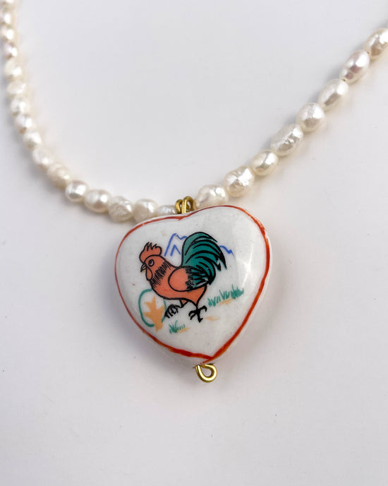 Rooster Zodiac Necklace