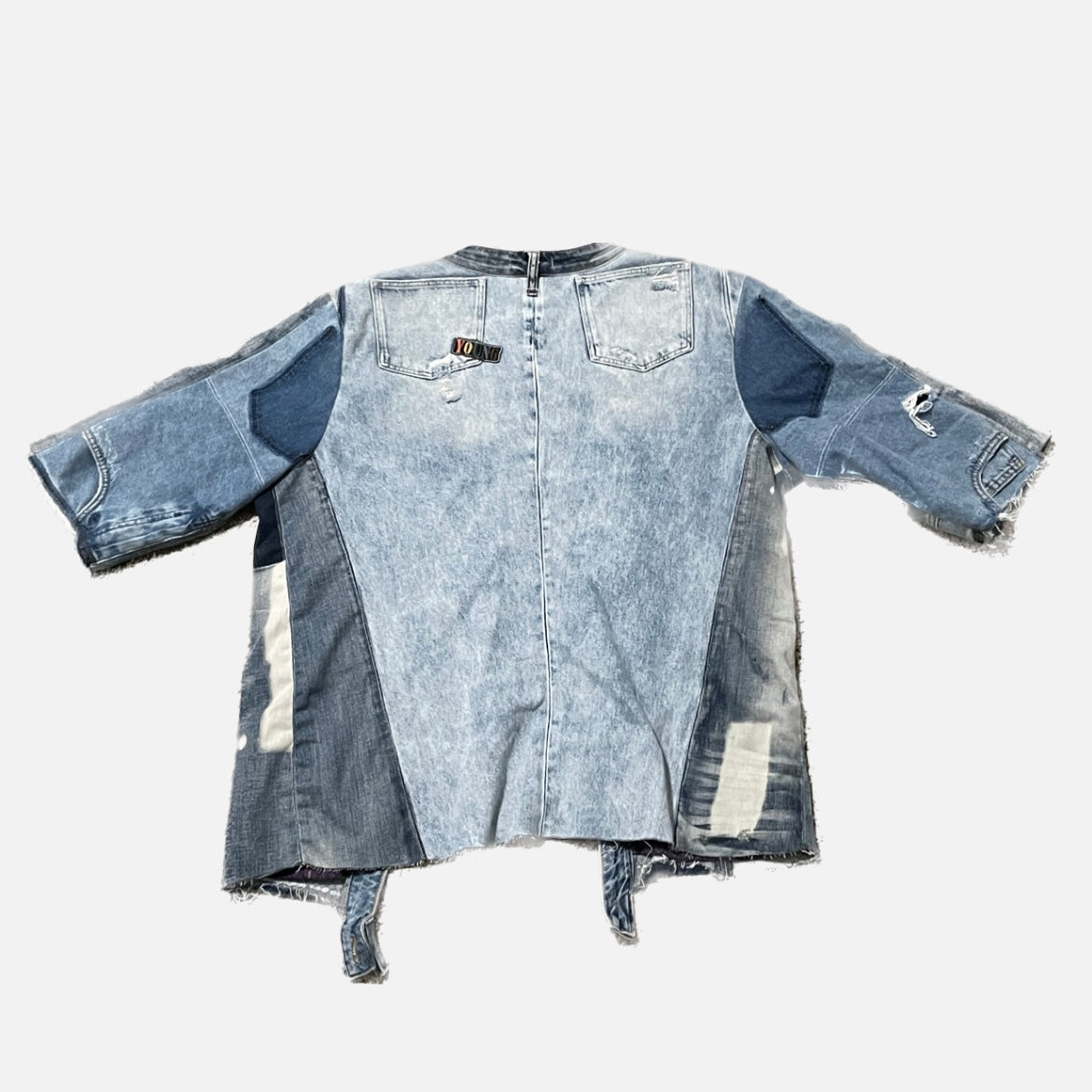 Upcycled denim/vintage Kimono Jacket